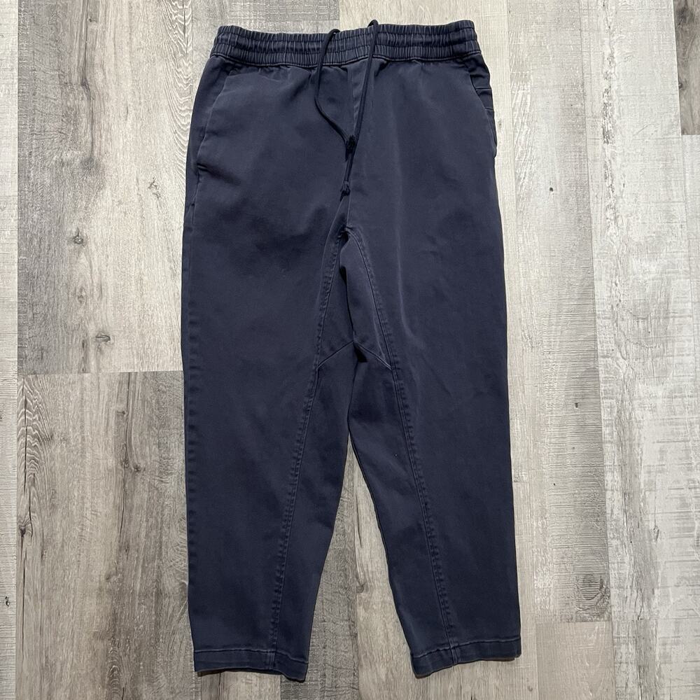 Unisex Elwood Navy Blue Heavyweight Cotton Blend Straight Sweats Sweatpants Sz M